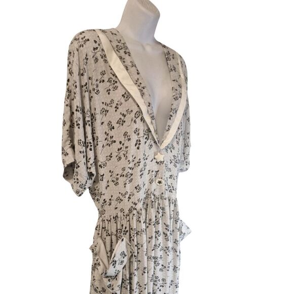 Janice McCarty 40's style vitage retro floral print dress size S - Picture 6 of 10